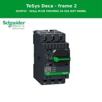 ราคา Schneider Electric Motor circuit breaker Tesys Deca, 3P, 24 to 32A, thermal magnetic, screw clamp terminals (GV2P32) (28524742357)