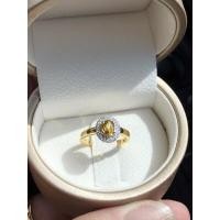 ราคา แหวนพลอยบุษราคัมล้อมเพชรแท้ (9398679320)