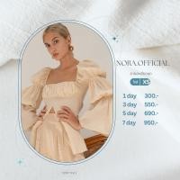 ราคา เช่าชุดราคาถูก Mitr สีครีม size XS จองล่วงหน้า5-7วันก่อนใช้ของ (42218585897)