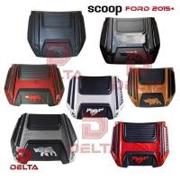 ราคา สคูปฝากระโปรงหน้า Ford Ranger / Everest hood scoop สกู๊ป สคู๊ป จมูกหลอกฝากระโปรง รูปม้า รูปแรด FORD 2015+ Next gen (22871510526)