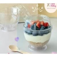 ราคา ถ้วยมูส ,ถ้วยไอศครีม ทรงกลม มีฐาน ฝาโดม ขนาด 7.5 ออนซ์ จำนวน 20ชิ้น/แพ็ค (27085009976)