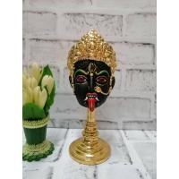 ราคา เศียรเทพ พระแม่กาลี สีดำ ขนาดบูชา กว้าง 4 นิ้ว สูงรวมฐาน 9 นิ้ว พร้อมฐานปิดทอง เรซิ่น ทองเค หัวโขน เศียรครู ของที่ระลึก (12946239037)