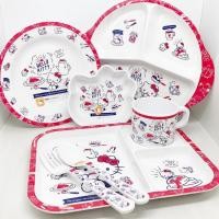 ราคา [1 ชิ้น] คิตตี้ เบรคฟาสต์ จานชามเมลามีน ลายการ์ตูน ศรีไทยซุปเปอร์แวร์ Superware Sanrio Kitty (19094180473)