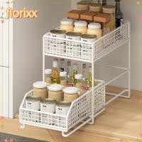 ราคา FLORIXX ชั้นเก็บของในครัว,พร้อมลิ้นชักเลื่อนตู้เก็บของแบบดึงออก, 2 ชั้น Multi-Appliance Space Saving ตู้ห้องน้ํา Organizer ภายใต้ที่เก็บอ่างล้างจาน (48752872729)