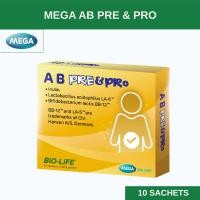 ราคา Mega We Care เมก้าวีแคร์ AB Pre&Pro (10 Sachets) เอ บี พรีแอนด์โพร 10 ซอง (44268938631)