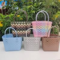 ราคา ตระกร้าสานเส้นพลาสติก กระเป๋าสานเส้นพลาสติก กระเป่าถือ ขนาดจิ๋ว รุ่นหวานแว๋ว กว้าง16ยาว20สูง19 CM วัดจากขอบปากตระกร้า (10507569200)