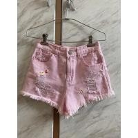 ราคา กางเกงยีนส์ขาสั้นสีชมพู infinity jeans (22301499393)