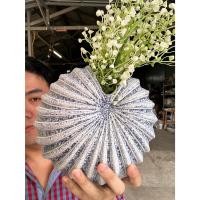 ราคา แจกันจัดดอกไม้ ขนาดสูง 8 ลายเปลือกหอย ลายหิมะสีทะเล แจกันเซรามิค แจกันขนาดสูง แบบ 102241 ออกใบกำกับภาษีได้ (26512901536)