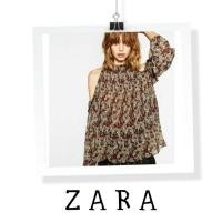 ราคา Zara Original Floral Cold Shoulder (28315230442)
