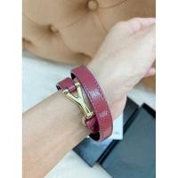 ราคา ysl bracelet Y double wrap leather (21796569711)