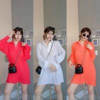 ราคา เดรสอัดพลีทแต่งปกคอวีทรงแขนยาว ผ้าอัดพลีทร่องเล็ก (21780768473)