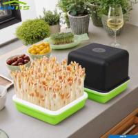 ราคา UNIIS 4 ชิ้น/เซ็ต Hydroponic กล่องปลูกถั่วงอกถั่วลิสงกล่องปลูกถั่วถั่วลิสงเติบโตหม้อการงอก (49352894271)