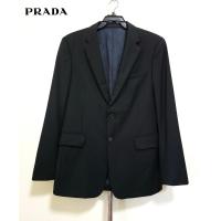 ราคา PRADA made in Italy เสื้อสูท สีดำ อก 39 นิ้ว มือสอง (43958998447)