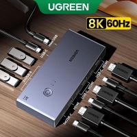 ราคา Ugreen สวิตช์ HDMI KVM 8K60Hz HDMI2.1 KVM USB3.0 เข้า 2 ออก 1 พร้อมพาวเวอร์ซัพพลาย USB-C และตัวควบคุมเดสก์ท็อป เอาท์พุต KVM 3 USB-A+1*USB-C (23260482954)