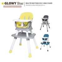 ราคา GLOWY เก้าอี้ทานข้าวเด็กอเนกประสงค์ Multifunction 6 in 1 High Chair สามารถปรับเป็นเก้าอี้สำหรับสำหรับกิจกรรมต่าง ๆ (7796756431)