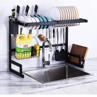 ราคา ที่คว่ำจานคร่อมอ่างล้างจาน ชั้นวางจานสแตนเลส ที่วางจาน (11313412343)