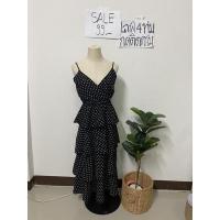 ราคา เดรสกระโปรงยาวชั้นๆลายจุด (10879745412)