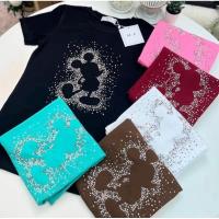 ราคา เสื้อยืดคอกลมแขนสั้น รีดเพชรลายหนูเพชรอลังการงานสร้าง ป้าย ME (40524516570)