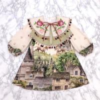 ราคา (งานตามหา) Morgan Tara Dress เดรสสั้นสีครีม พิมพ์ลายม้าวินเทจ ปกสองชั้น มีแต่งผูกโบว์น้ำตาล ใส่สบายมาก สภามใหม่ (25978000710)