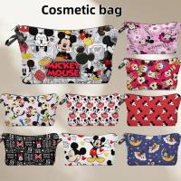 ราคา มิกกี้เมาส์และมินนี่กระเป๋าเครื่องสําอางเดินทางแป้งกระเป๋าผ้าใบแต่งหน้ากระเป๋ากระเป๋าสําหรับกระเป๋าของขวัญวันเกิดสําหรับวัยรุ่นหญิงผู (41759423038)