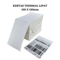 ราคา FOLDING THERMAL LABEL STICKER PAPER 100x150 มม. BARCODE A6 (26575129809)