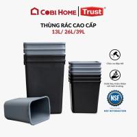 ราคา Trust ถังขยะพลาสติกสี่เหลี่ยมคุณภาพสูง 13L/26L/ 39L สําหรับสํานักงาน - CH Cobi Home (41813541737)