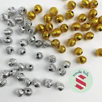 ราคา ลูกปัดเม็ดมะยม ขนาด8มิล (100ชิ้น) เงิน, ทอง ตกแต่งต้นไ่ม้เงินทองและงานเหรียญโปรยทานงานพวงมาลัยเงินทอง (10559830470)