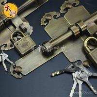 ราคา ทองแดงทั้งหมดสวนขาเสียบประตูสไตล์จีนทองแดงทองเหลืองลานประตูหัวเข็มขัดสลักประตูเสียบพื้นผิวติดตั้งธรรมดาสมัยเก่า (45803076305)