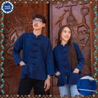 ราคา (จันทร์ดีหม้อห้อม) เสื้อหม้อห้อมคอจีนแขนยาวว (3788253637)