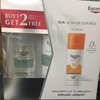 ราคา Eucerin Sun CC กันแดด ลดสิว ปกปิดรอยสิว ซื้อ 1 แถม 2 (1717206131)
