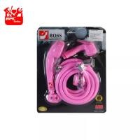ราคา BOSS ฝักบัวพร้อมสายฉีดชำระ PVC รุ่น FS101 สีชมพู (22442020294)
