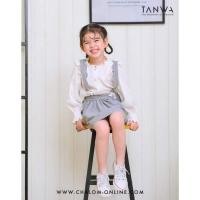 ราคา ✅ พร้อมส่งค่า ✅ Cha-lom คอล TANWA เซตเสื้อแขนยาว+เอี๊ยมกระโปรง สวยหรูดูแพงมากก (17495224519)