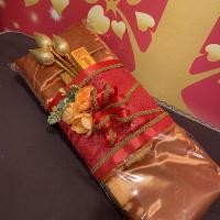 ราคา ผ้าไตรจีวรพระ ผ้าไตรครอง 7 ชิ้น เนื้อผ้าโทเร 2 ม. สีราชนิยม (15845286579)