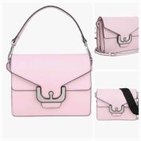 ราคา New กระเป๋า COCCINELLE รุ่น AMBRINE GRAPHIC Handbag Medium 120101 GRACEFUL PINK (21849360115)
