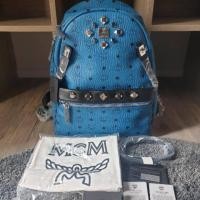 ราคา MCM เป้ Size M สีน้ำเงิน มีเป๋าเล็ก (2325458531)