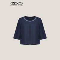 ราคา G2000 เสื้อเบลาส์ผ้ายืดสำหรับผู้หญิง Regular Fit รุ่น 5324273179 NAVY (44452293253)