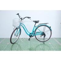ราคา จักรยานแม่บ้านญี่ปุ่น - ล้อ 26 นิ้ว - มีเกียร์ - สีฟ้า [จักรยานมือสอง] (25122934845)