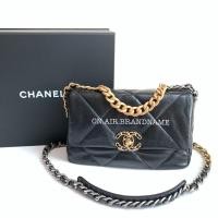ราคา New chanel flap 19 size 26 สีดำ (4878377545)
