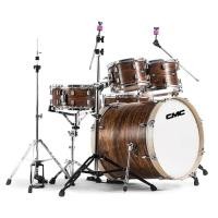 ราคา CMC กลองชุด Prelude Classic ไม้ Poplar สีน้ำตาล Walnut พร้อม ฮาร์ดแวร์ แถมฟรี ไม้กลอง CMC 1 คู่ (6416328099)