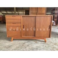 ราคา ตู้เคาน์เตอร์แบบบานสไลล์สามลิ้นชักไม้สักขนาด1.50เมตร (ส่งฟรียกเว้นภาคใต้) (17456902808)