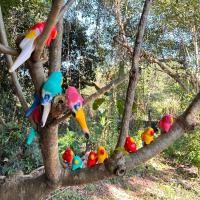 ราคา นกแก้ว เกาะต้นไม้ เกาะอ่าง (ได้ 1 ตัว คละสี) ตกแต่งสวน บ้าน น่ารัก พร้อมใช้งาน (24907810744)