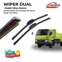 ราคา Hino Dutro Dual Wiper ใบมีดยาง 2 ชั้น 1 ชุดทําความสะอาดกระจกรถยนต์คู่ซ้ายและขวา (47752951743)