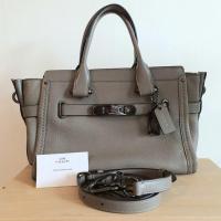 ราคา Coach Swagger 27 สีเทา ของแท้ 100% (8940918728)
