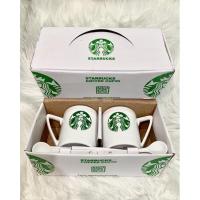 ราคา พร้อมส่ง Starbucks coffee cup ถ้วยกาแฟสตาร์บัค ถ้วยกาแฟร้อน แก้วเซรามิก พร้อมช้อน (เซ็ตคู่) (15154783508)