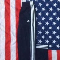 ราคา กางเกง Adidas ผ้าวอร์ม มือสอง สีกรม แถบขาว กางเกงวอร์มราคาถูก สำหรับผู้ชาย และผู้หญิง (Second-hand Adidas Trousers) (3538931177)