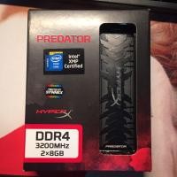 ราคา [มือสอง] 16gb ( 8gbx2 ) Ddr4/3200 Ram Pc (แรมพีซี) Kingston Hyperx Predator ( Hx432c16pb3k2/16 ) (8195384072)