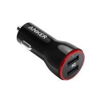 ราคา หัวชาร์จในรถยนต์ Anker PowerDrive 2 24W 2-Port (Black) (24933680808)