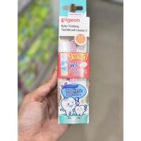 ราคา 1 แถม 1 (ซื้อแปรงแถมยาสีฟัน) Pigeon พีเจ้น แปรงสีฟันขั้นที่ 3 สีฟ้า, เขียว, ชมพู (41217851090)