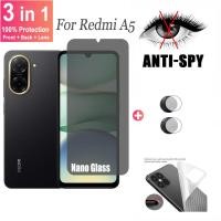 ราคา ฟิล์ม Redmi A5 4G ฟิล์มความเป็นส่วนตัวสำหรับ Xiaomi Redmi A5 A4 A3X A3 Pro A2 A1 Plus 4G 5G ตัวป้องกันหน้าจอป้องกันสายลับฟิล์มด้านหลังตัวป้องกันกล้อง (24293726372)