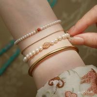 ราคา สร้อยข้อมือมุกแท้สไตล์จีน แสงหรูหรา ขายดี (55901957714)